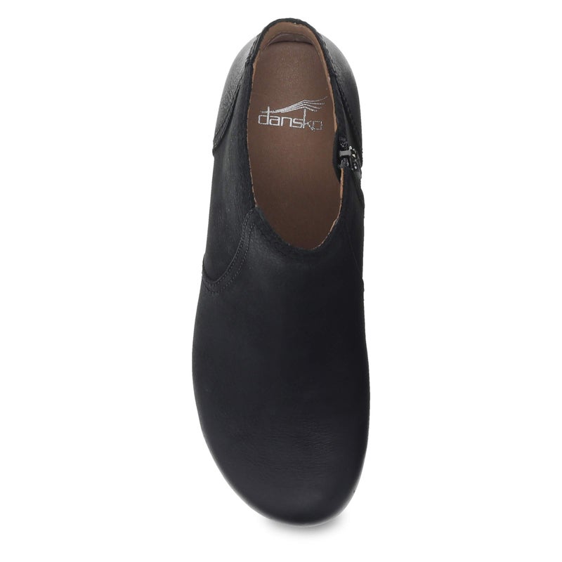 Dansko Barbara Bootie for Women - Memory Foam Footbed for Cushioning and Support, Lightweight, Arch Support Black Burnished Nubuck 10.5-11 M US - Image 2